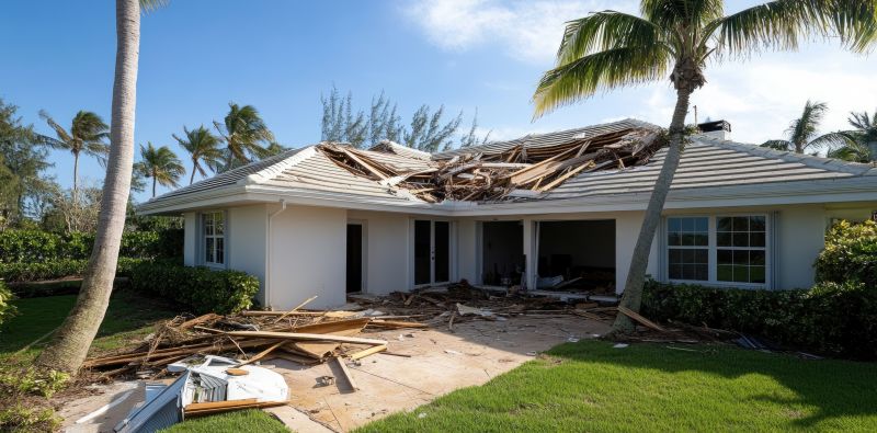 Damaged Roof Replacement