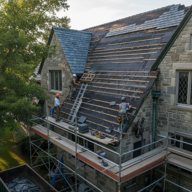 Local Slate Roof Construction in Glastonbury, CT